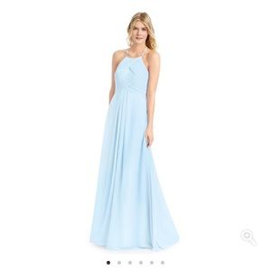 powder blue bridesmaid dress